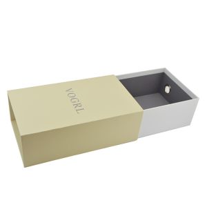 Brown Drawer Hard Cardboard Gift Boxes Shoe Packaging 300mm Length