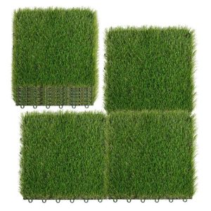 Puzzle artificial grass Suspension artificial grass tile Turf