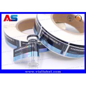 Quality Adhesive Scratch Off Vial Stickers Holographic Printing Custom Design for sale