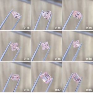 3ct Loose Synthetic Cushion Cut Diamond NGTC Certificated Fancy Light