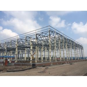 Storage Metal Frame Light Sandwich Panel Prefab Building Structure Paint