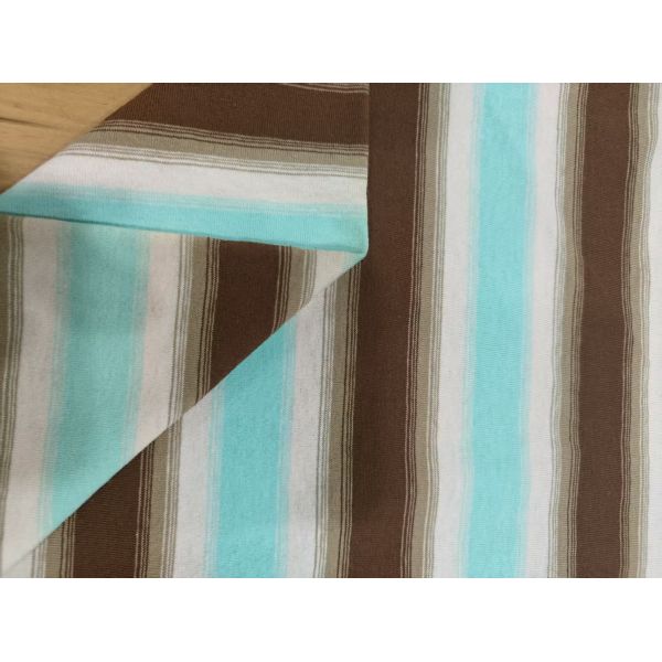 Skin-Friendly Wear-Resistant And Moisture-Absorbent Striped Knit Fabric For Home Clothes
