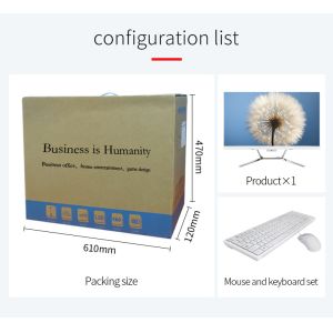 All In One 23.8 Inch Screen Desktop Computer Ddr3 I3 I5 I7 8G 480GB SSD Bulit In