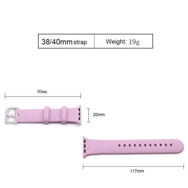 Silicone Band for Apple Watches Sport Bands for iWatch T600PRO W26 T500 Plus