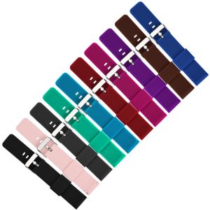 20mm 22mm Waterproof Watch Strap , Mens Rubber Watch Bands SGS passed