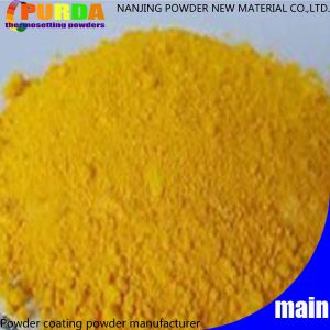 Polyester Gold Powder Coat Electrostatic Gun Spray Exceptional Protective