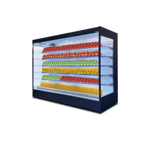 Efficient Copper Tube Aluminum Fin Multideck Open Chiller Automatic Defrost