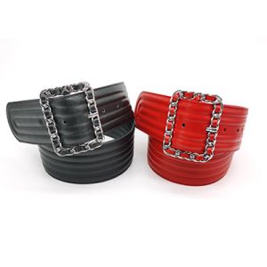 China Chain Acrossed Buckle 5.5cm Women's Fashion Leather Belts on sale