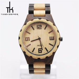 China Multiple Time Zone Wooden Wrist Watch Power Reserve Rattrapante on sale