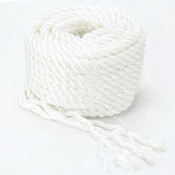 Waterproof 3 Strand Nylon Rope for Commercial Fishing and Dock Mooring