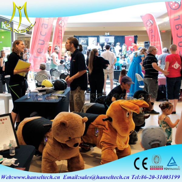 Hansel battery coin operated electric riding animal 4 wheels bikes children moving ride indoor amusement park equipment