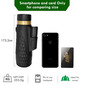 12x50 Military Hd Monocular Telescope Waterproof Portable For Watch Hunting