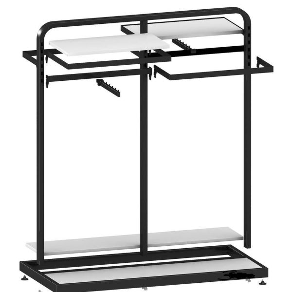 Metal / Wood Customized Color Display Rack Stand Garment Showrooms 600*500*1000mm