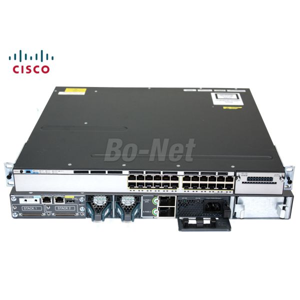 350W Power Supply Used Cisco Gigabit Switch Catalyst 3750X WS-C3750X-24T-L 24