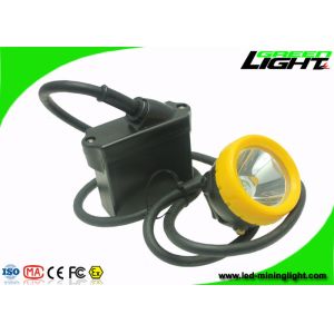 Waterproof Underground Cordless Cap Lamp Mining 216 LUM 1.67W With Black Body