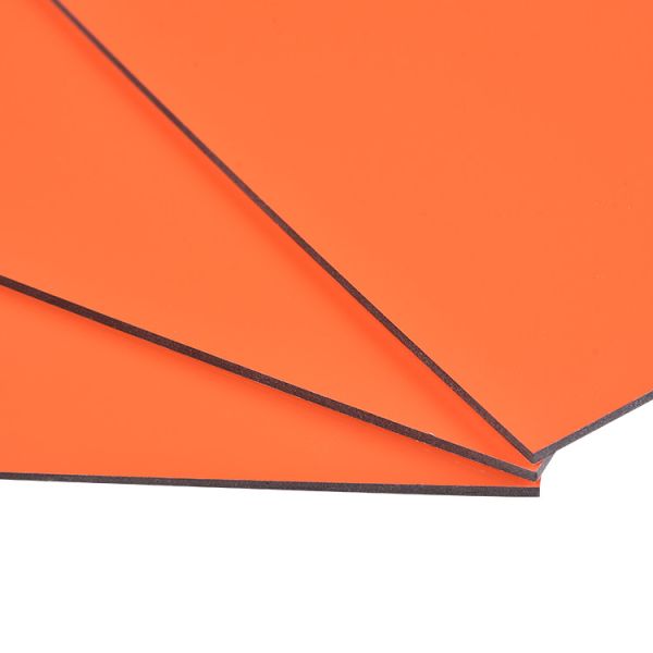 Heatproof Orange PE Aluminum Composite Panel Thermal Resistant