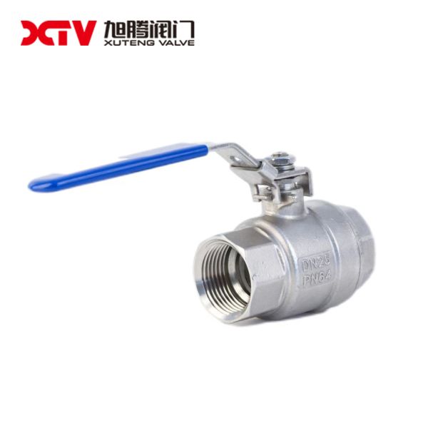 Buy 2PC Threaded Manual Ball Valve Stainless Steel Bidirectional Flow Direction Versatile at wholesale prices
