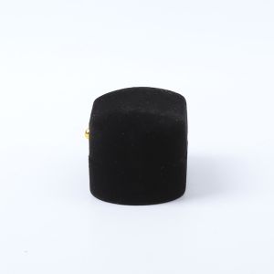 Personalized Custom Black Velvet Jewelry Packaging Wedding Engagement Double