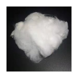 Low Melt Polyester Staple Fiber 2D*51MM Black Color For Hard Cotton Low Carbon