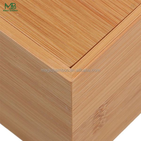 Custom Design Accepted Home Fresh Design Sustainable Bamboo Tissue Box Holder Cover