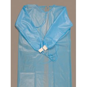 PP / SMS Disposable Surgical Scrubs Patient Gown Coverall With Knit Cuff