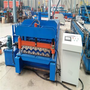 Aluminum Mectoppo Glazed Tile Roll Forming Machine With Delta PLC Control