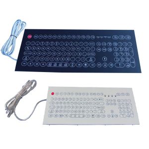 Compact IP65 waterproof Industrial Membrane Keyboard / washable computer
