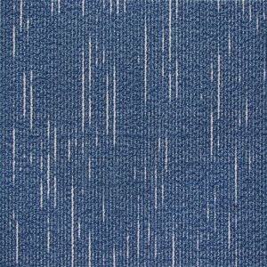 Indoor Blue Office Floor Coverings 100% Bamboo Fiber Jacquard Style