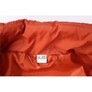 Windproof lightweight orange Mens Black Puffer Gilet 100% Polyester