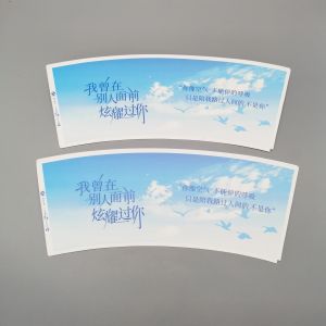 Environmentally Friendly Dispoable 160GSM 12oz Paper Cup Fan