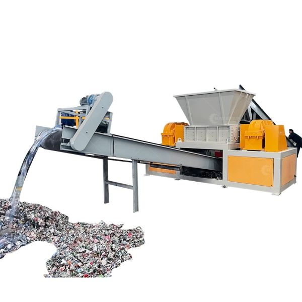 Buy Wood Biomass Textile Glass Recycling Machine Multifunctional Waste Material Shredder at wholesale prices