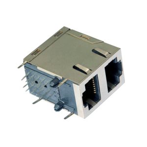 5569381-1 MOD JACK 8P8C R/A SHIELDED 2x1 Shielded w LED