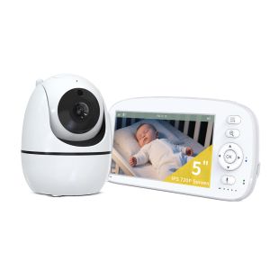 China White HD Baby Monitor with Lullabies X5 180mA(max) Working Current and Support for Up To 4 Cameras on sale