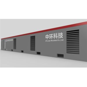 Waste Paper Rotary Egg Tray Machine Line 7200 pcs/hr