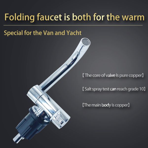 HWHongRV round camper rvs kitchen kit Stainless Steel Sink campervan tempered glass lid sink, with foldable rotating faucet