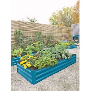 Eco Friendly 80x60cm Galvanized Metal Raised Beds