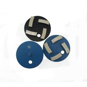 4 Heads Diamond Concrete Grinding Plate Grit 30 - Grit 120 For Polishing Stone