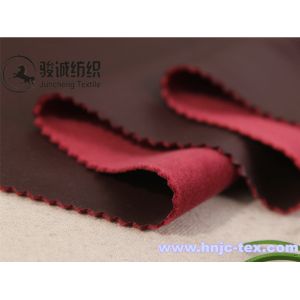 100% Polyester Imitation sheep leather compoud fabric pants, leggins fabric for apparel
