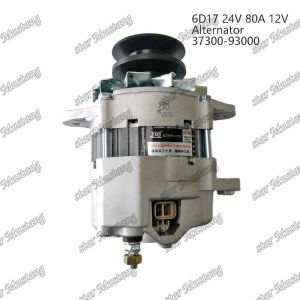 Alternator 6D17 24V 80A R210-5 37300-93000