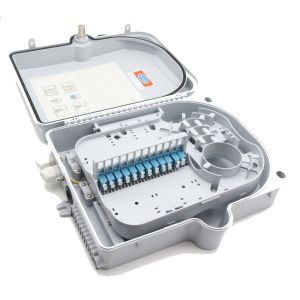 24 Cores 2 Port Fiber Distribution Box With Plc Splitter Pigtail And Adapter FDB