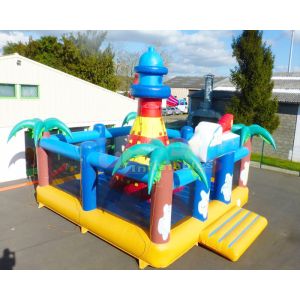 0.55mm PVC Inflatable Bounce House Combo For Advertisement