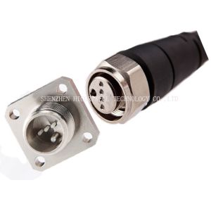 Black Fiber Optic Patch Cables 2 Core FTTA ODC Connector For BBU RRU Base