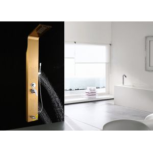 Bathroom Fittings Gold Shower Panel System Tower Cold And Hot Water ROVATE