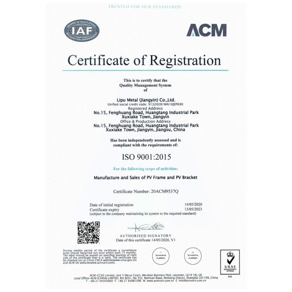 Flat Cement Aluminum Solar Panel Mounting System 45 Degree Ground MGAS-II