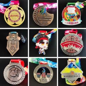 Embossing Printing Customized Custom Bronze Medals Soft Enamel Medals