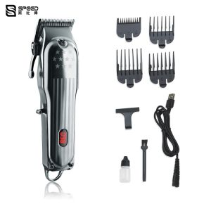 Metal Professional Hair Clipper Electrical Rechargeable Plug And Play 2000mAh