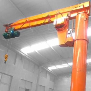 8 M / Min Pillar Mounted Jib Crane High Speed Customized Color Pendant Control