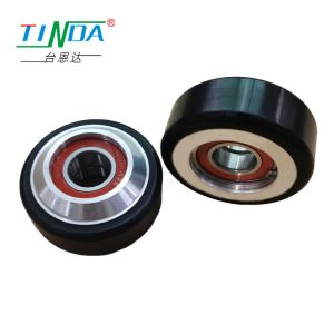 Long-life Noiseless Polyurethane Rubber Elastomeric Roller Wheel with Aluminum