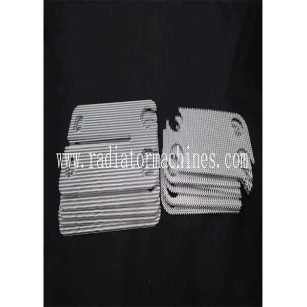 Buy Customized Radiator Aluminium Wavy Fins Heat Exchanger Fins  For Varied Fin Height And Pitch at wholesale prices