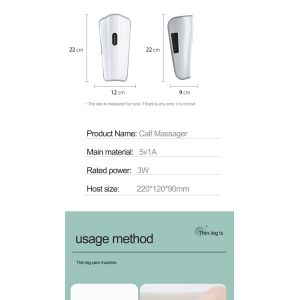 Remote Controlled Leg Massager With Heat And Adjustable Wraps